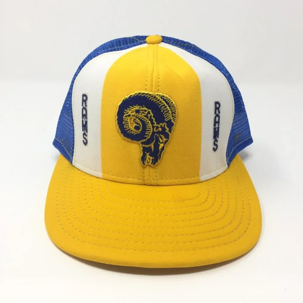 Los Angeles‎ Rams VTG Snapback Hat AJD 80s 90s